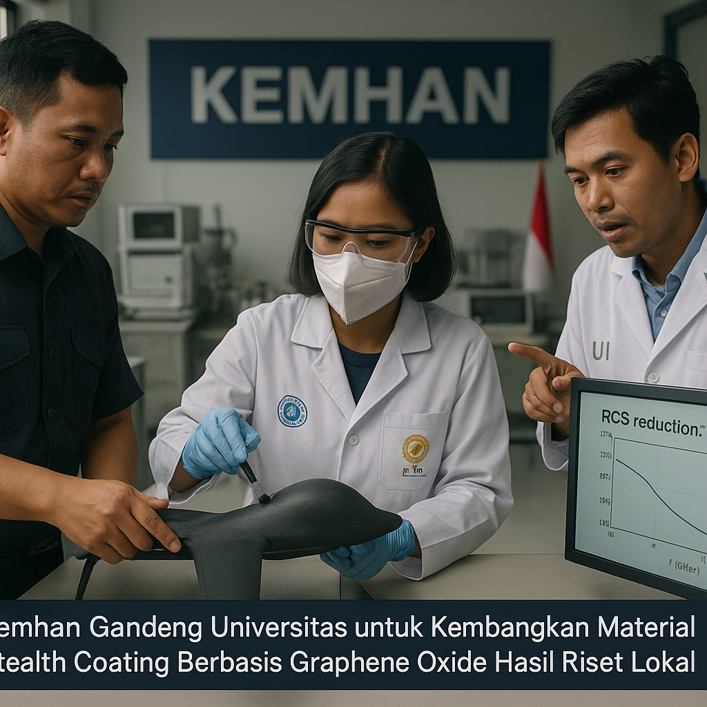 Kemhan Gandeng Universitas untuk Kembangkan Material Stealth Coating Berbasis Graphene Oxide Hasil Riset Lokal