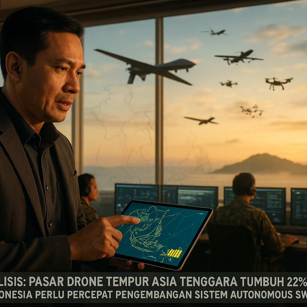 Analisis: Pasar Drone Tempur Asia Tenggara Tumbuh 22% CAGR, Indonesia Perlu Percepat Pengembangan Sistem Autonomous Swarming