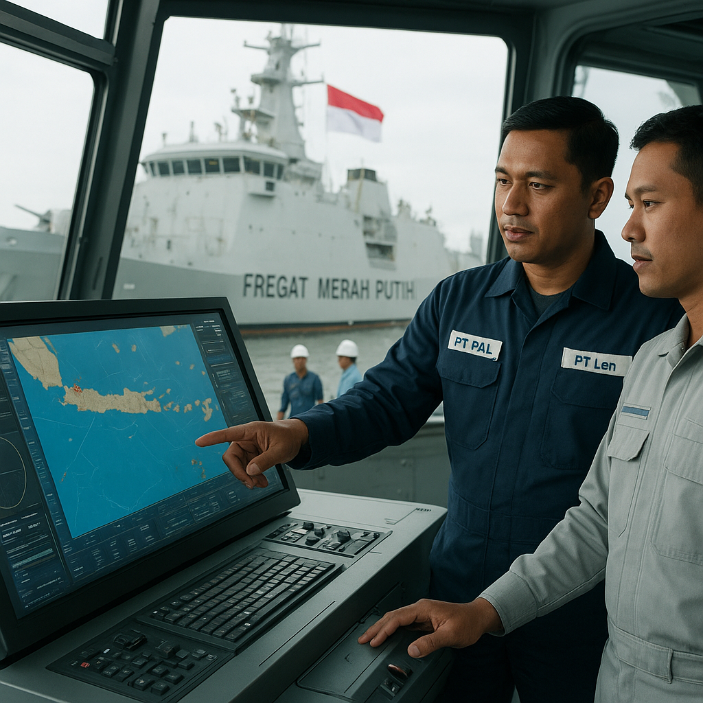 PT PAL Integrasikan Sistem Combat Management System (CMS) Buatan PT Len pada Fregat Merah Putih, Tingkatkan C4ISR