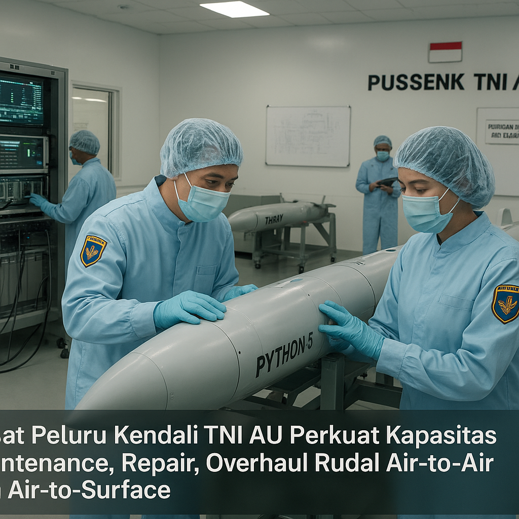 Pusat Peluru Kendali TNI AU Perkuat Kapasitas Maintenance, Repair, Overhaul Rudal Air-to-Air dan Air-to-Surface