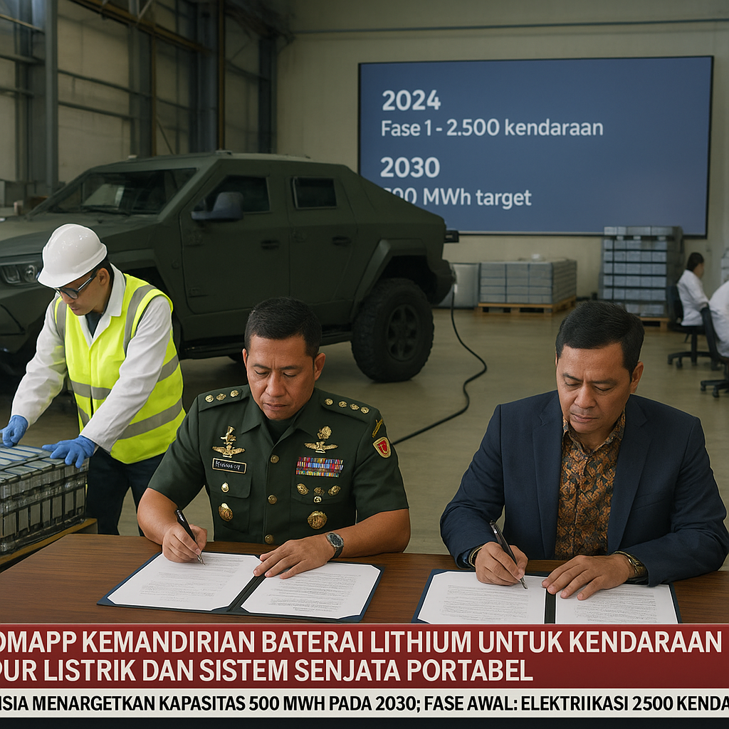 Roadmap Kemandirian Baterai Lithium untuk Kendaraan Tempur Listrik dan Sistem Senjata Portabel