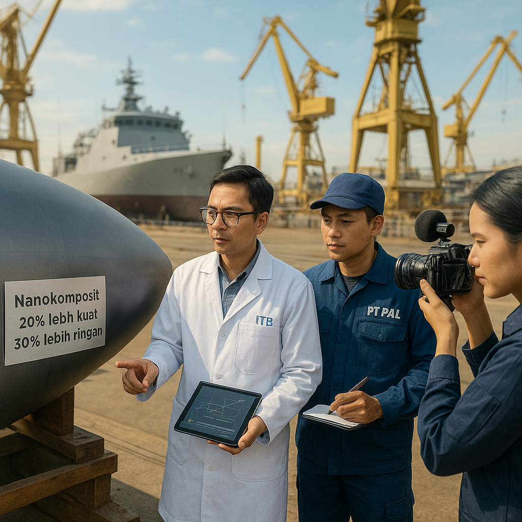 Pusat Riset Teknologi TNI AL Kembangkan Hull Material Nanocomposite untuk Kapal Cepat Rudal Generasi Baru
