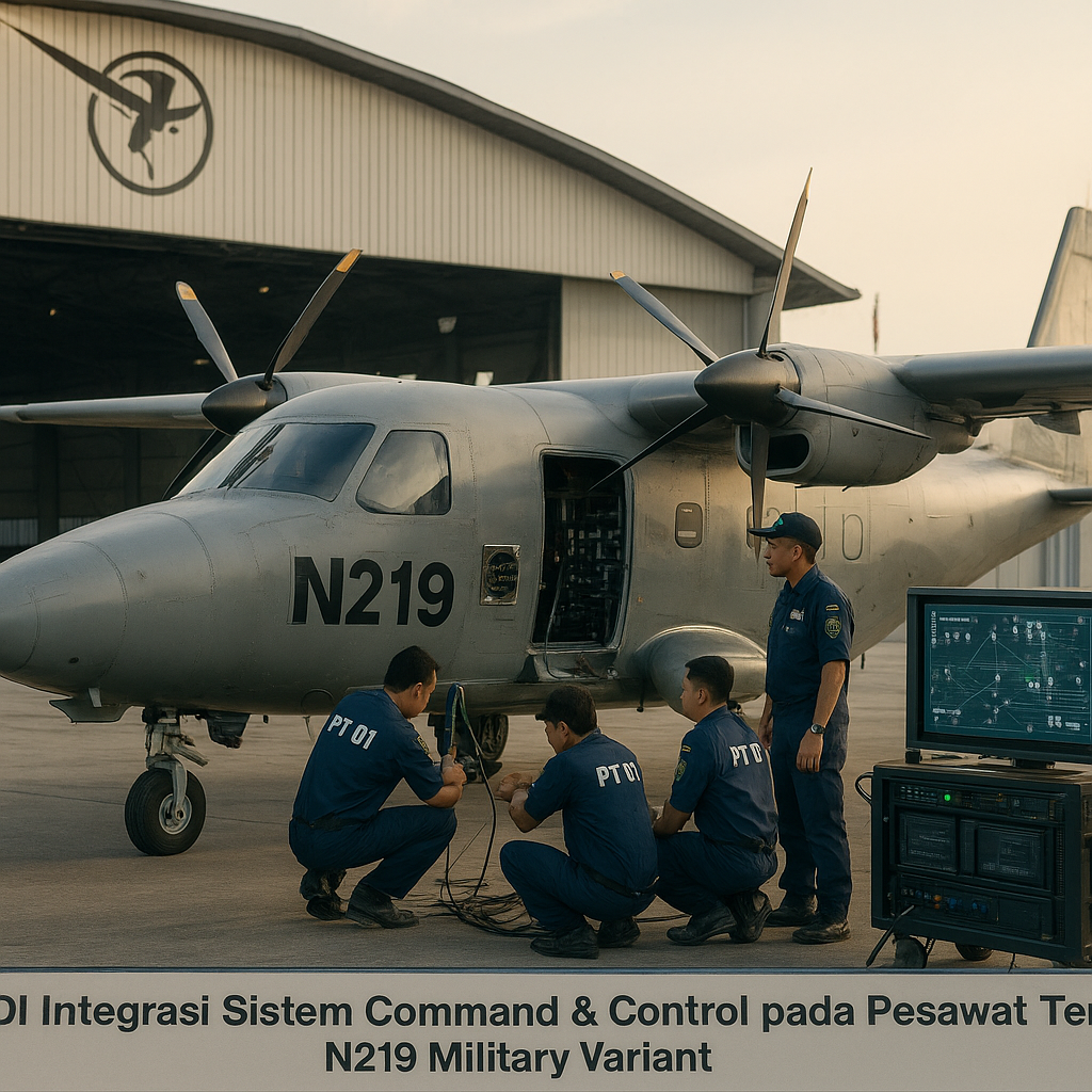 PT DI Integrasi Sistem Command & Control pada Pesawat Tempur N219 Military Variant