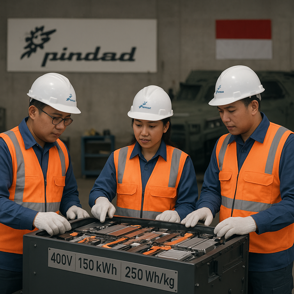Strategi Kemandirian: Pengembangan Battery Pack High-Capacity untuk Kendaraan Tempur Elektrik oleh PT Pindad