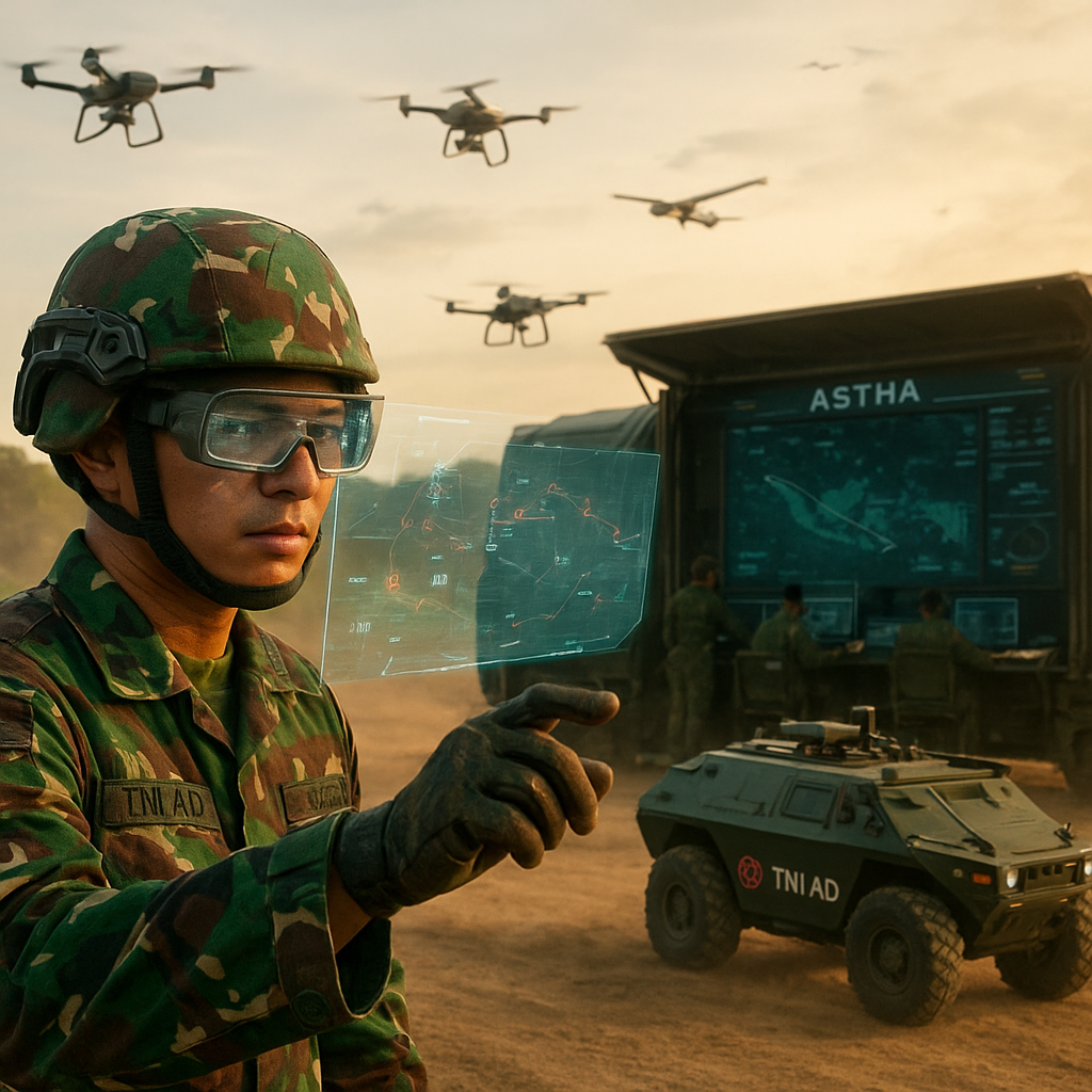 TNI AD Integrasikan Sistem Komando Kendali 'Astha' dengan Platform Drone dan Kendaraan Otonom