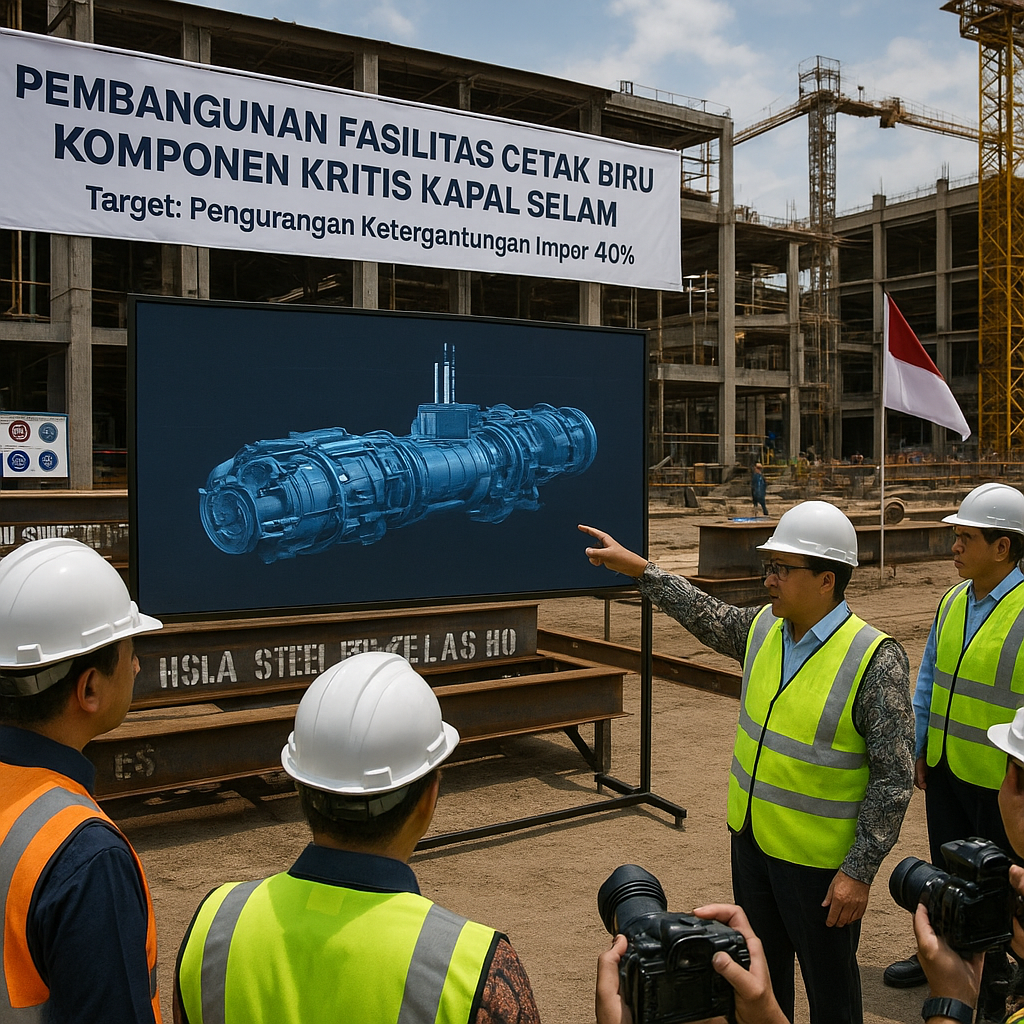 Pembangunan Fasilitas Cetak Biru Komponen Kritis Kapal Selam Mulai Dilakukan