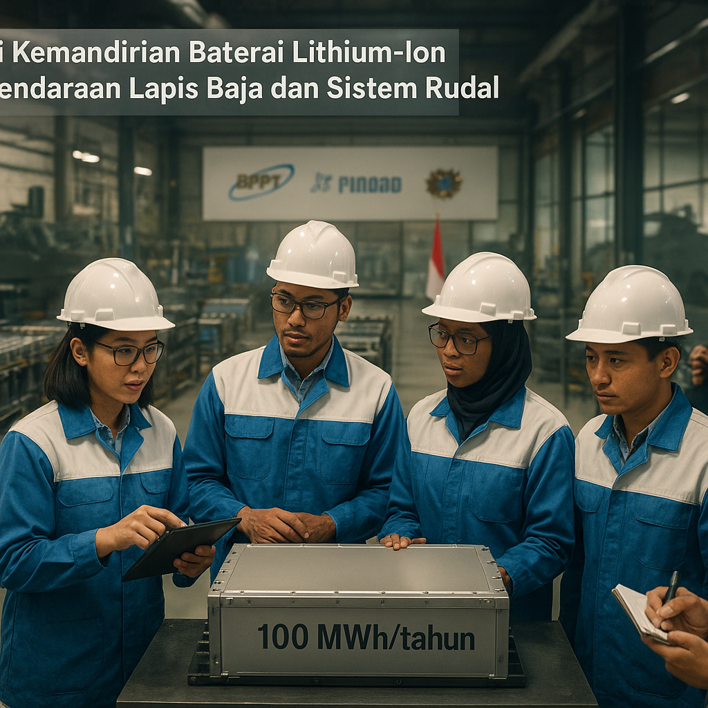 Strategi Kemandirian Baterai Lithium-Ion untuk Kendaraan Lapis Baja dan Sistem Rudal