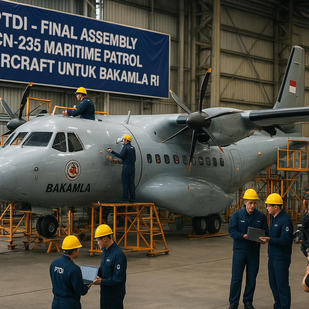 PTDI Kebut Final Assembly CN-235 Maritime Patrol Aircraft untuk Bakamla RI