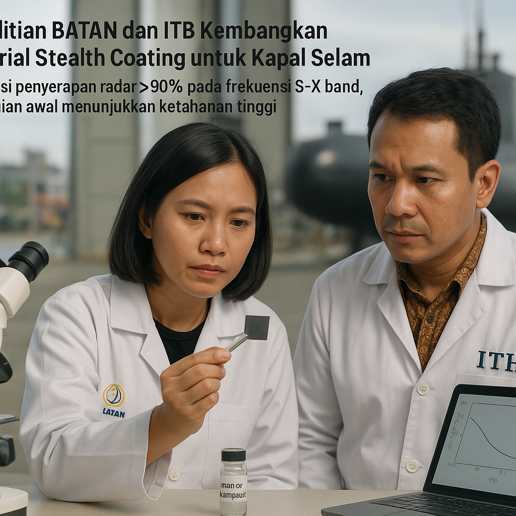 Penelitian BATAN dan ITB Kembangkan Material Stealth Coating untuk Kapal Selam
