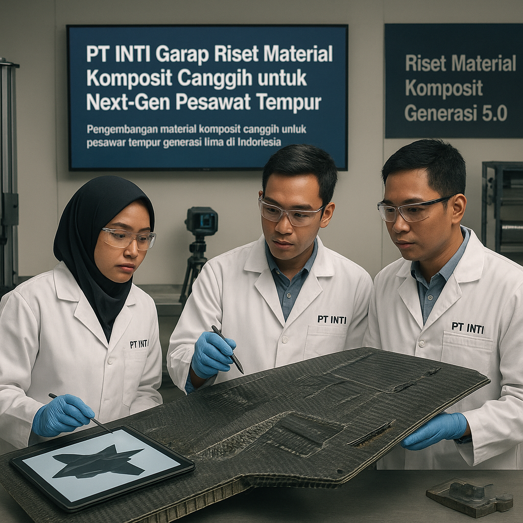 PTH INTI Garap Riset Material Komposit Canggih untuk Next-Gen Pesawat Tempur