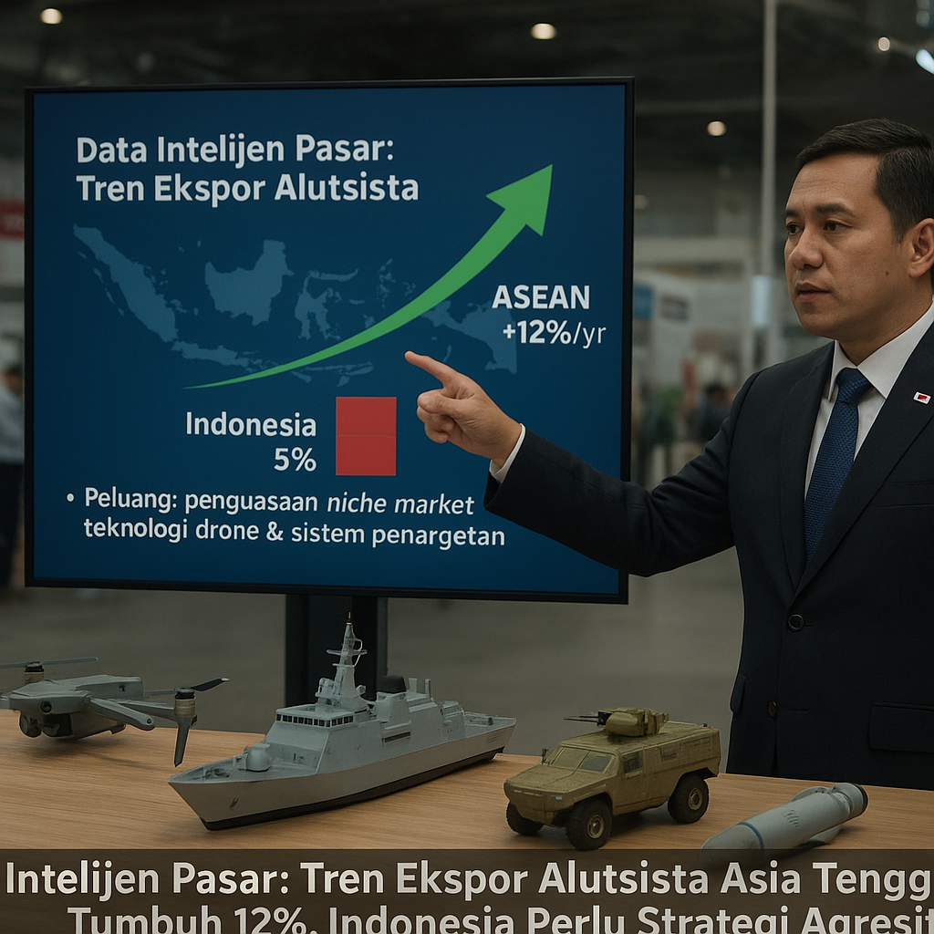 Data Intelijen Pasar: Tren Ekspor Alutsista Asia Tenggara Tumbuh 12%, Indonesia Perlu Strategi Agresif