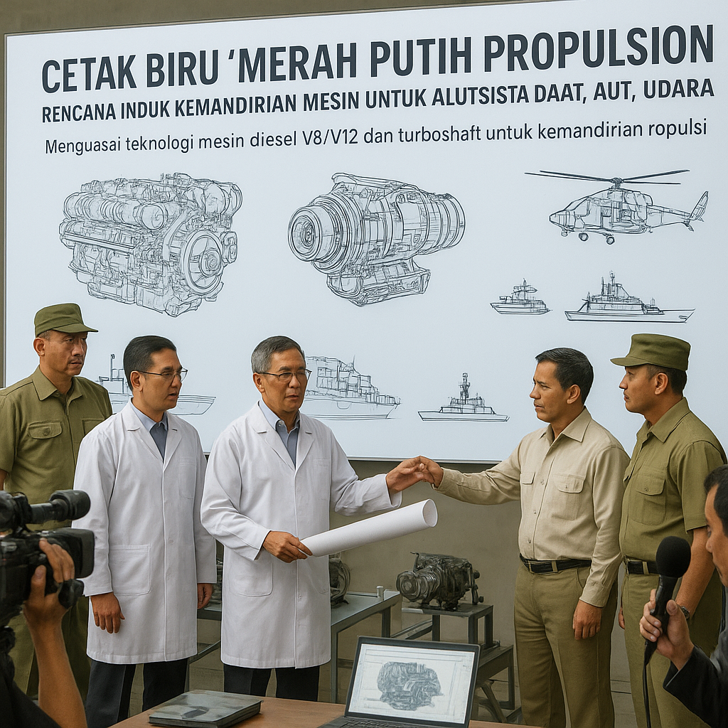 Cetak Biru "Merah Putih Propulsion": Rencana Induk Kemandirian Mesin untuk Alutsista Darat, Laut, Udara
