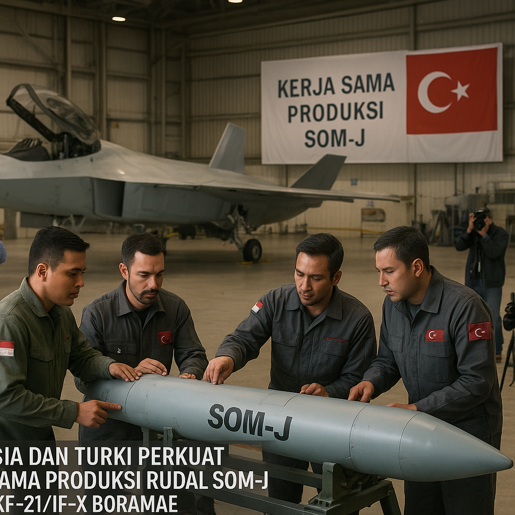 Indonesia dan Turki Perkuat Kerja Sama Produksi Rudal SOM-J untuk KF-21/IF-X Boramae