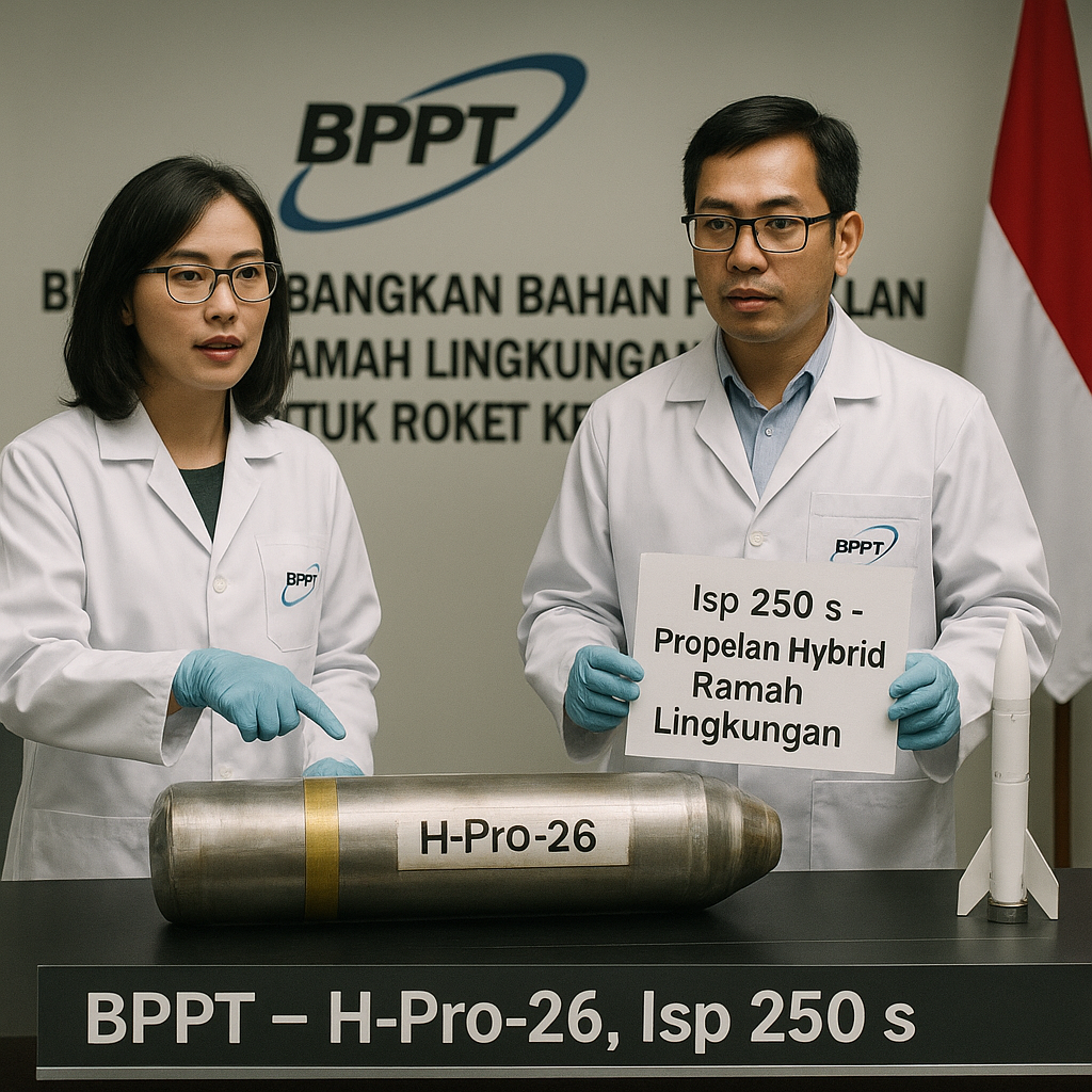 BPPT Kembangkan Bahan Propelan Hybrid Ramah Lingkungan untuk Roket Kendali