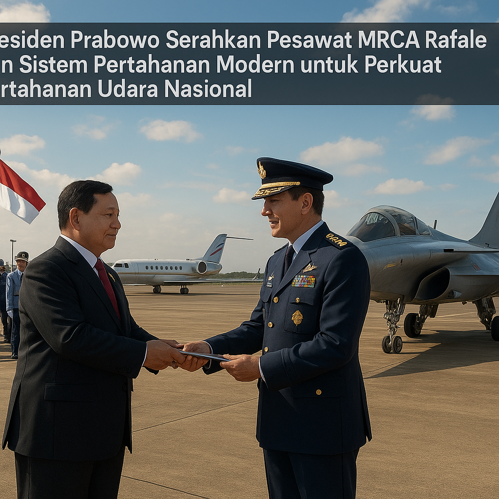 Presiden Prabowo Serahkan Pesawat MRCA Rafale dan Sistem Pertahanan Modern untuk Perkuat Pertahanan Udara Nasional