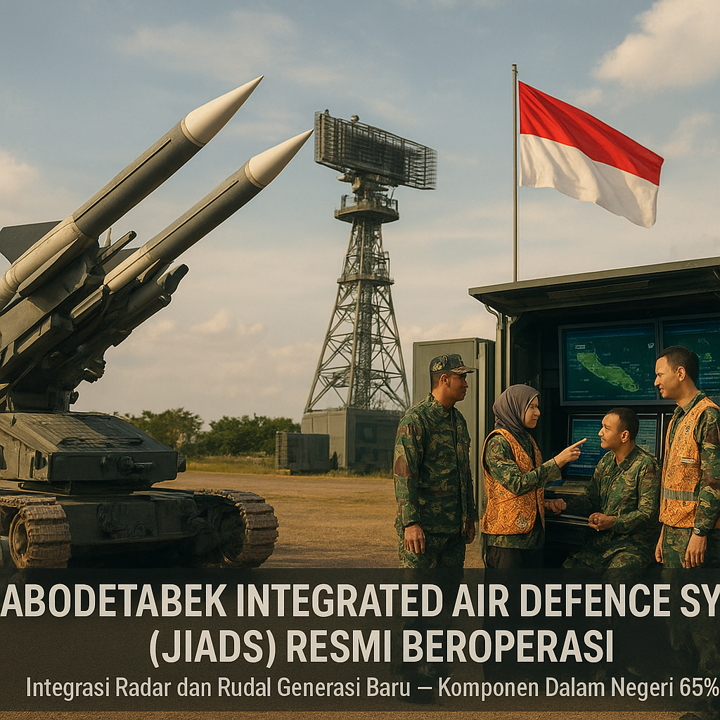 Jabodetabek Integrated Air Defence System (JIADS) Resmi Beroperasi, Integrasi Radar dan Rudal Generasi Baru