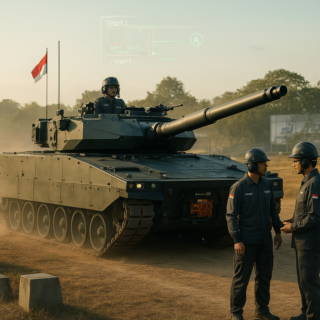 PT Pindad Uji Coba Tank Medium Harimau II dengan Teknologi AI Gunner dan Hybrid Electric Drive