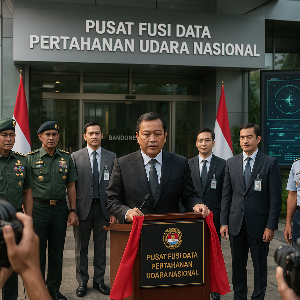 Pertahanan Udara Terintegrasi: Menhan Resmikan Data Fusion Center Baru di Bandung