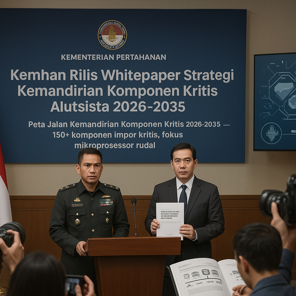 Kemhan Rilis Whitepaper Strategi Kemandirian Komponen Kritis Alutsista 2026-2035