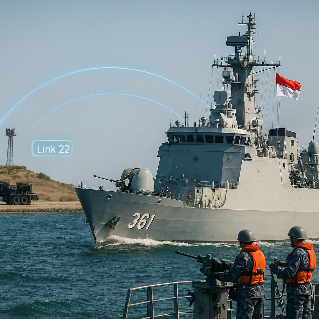 TNI AL Uji Coba Sistem Integrasi Rudal Darat-Laut 'Trigon' pada Kapal Perusak KRI Tanjung Dalpele