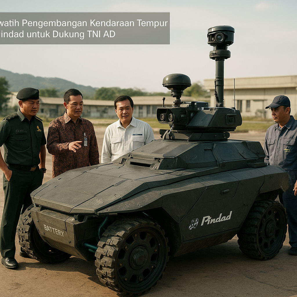 Pemerintah Kaji Pengembangan Kendaraan Tempur UGCV oleh Pindad untuk Dukung TNI AD