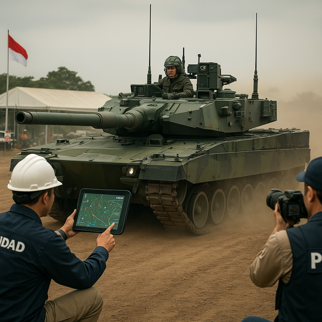 PINDAD Uji Coba Tank Harimau Generasi Terbaru dengan Sistem Kendali Tempur Digital Terintegrasi