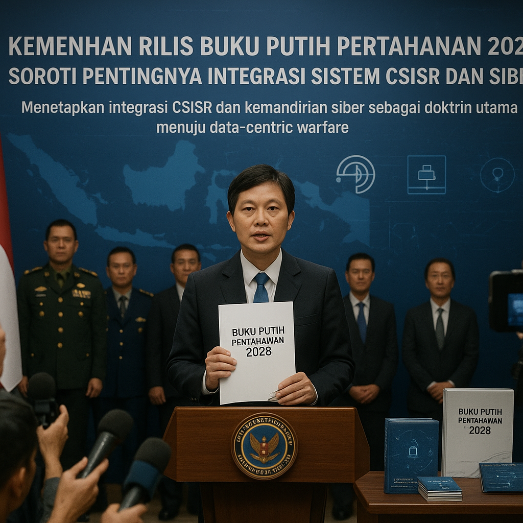 Kemenhan Rilis Buku Putih Pertahanan 2026, Soroti Pentingnya Integrasi Sistem C5ISR dan Siber