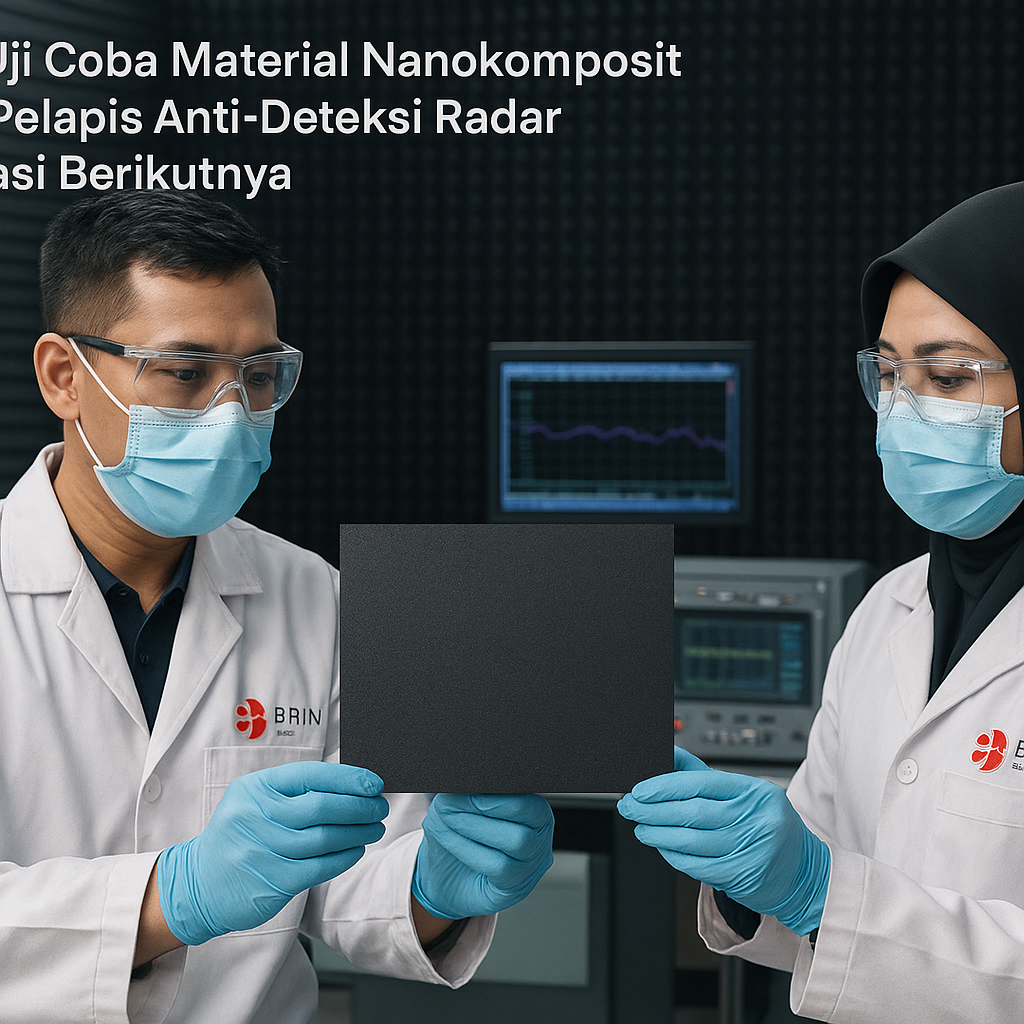 BRIN Uji Coba Material Nanokomposit untuk Pelapis Anti-Deteksi Radar Generasi Berikutnya