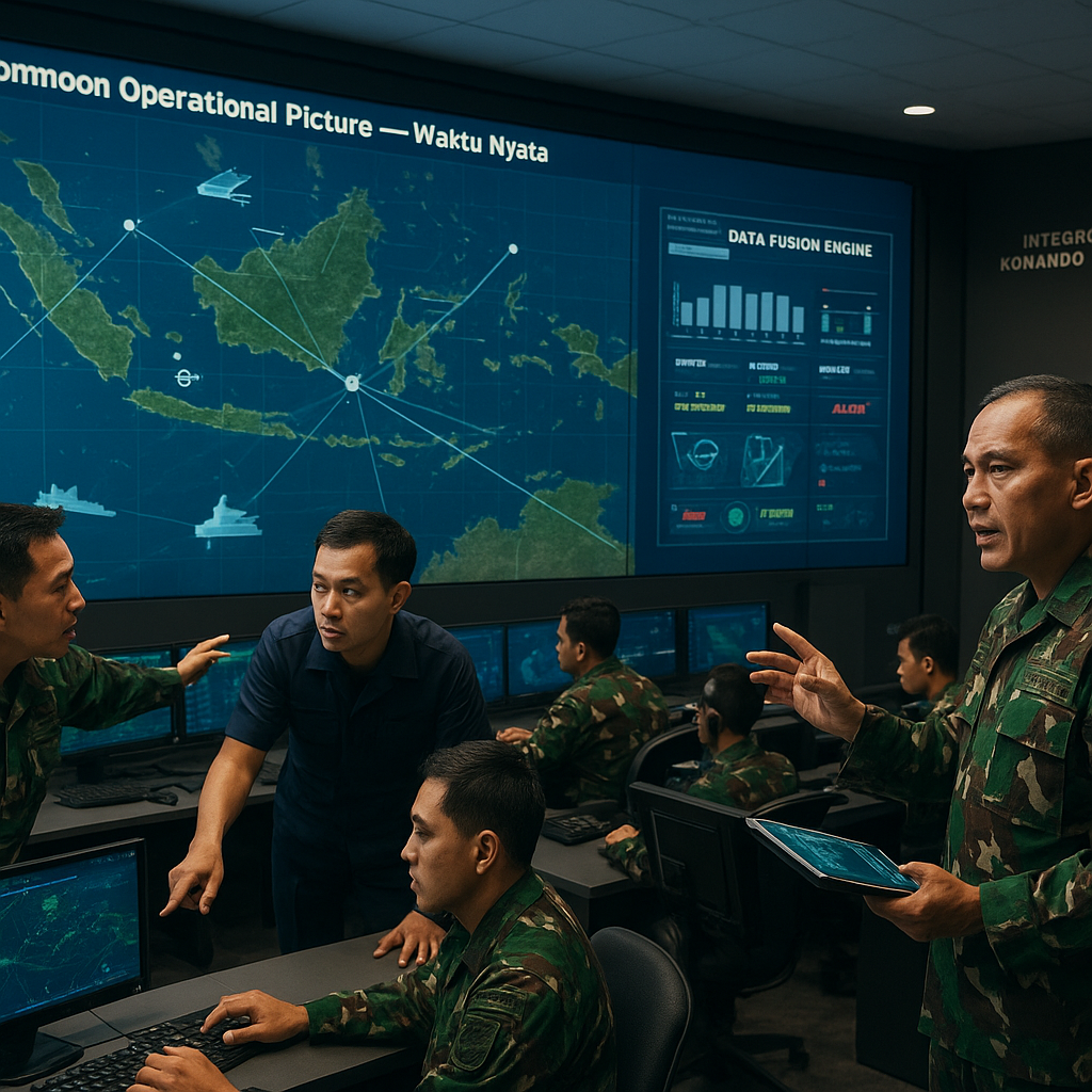 Integrasi Sistem Komando dan Kendali Tri-Matra: Proyek Jaringan Tempur Nasional Capai Milestone Penting