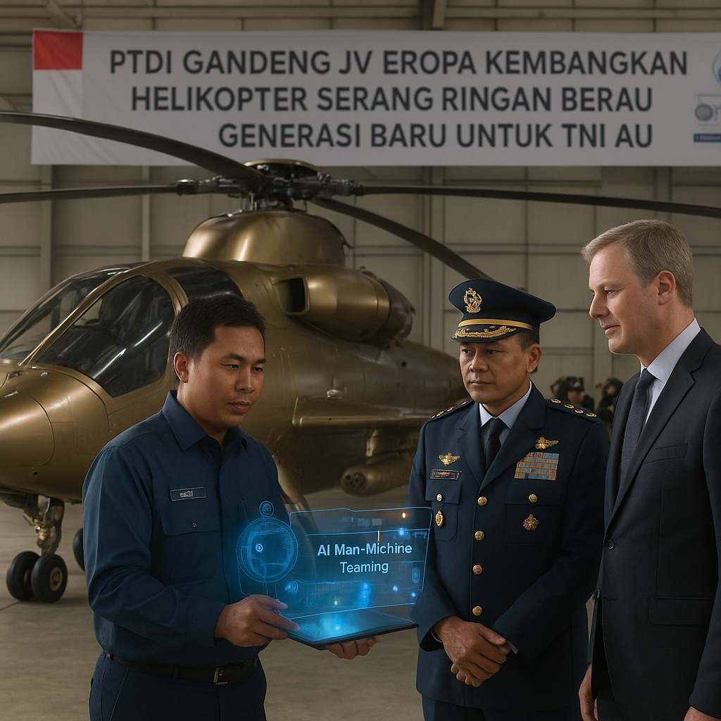 PTDI Gandeng JV Eropa Kembangkan Helikopter Serang Ringan Generasi Baru untuk TNI AU