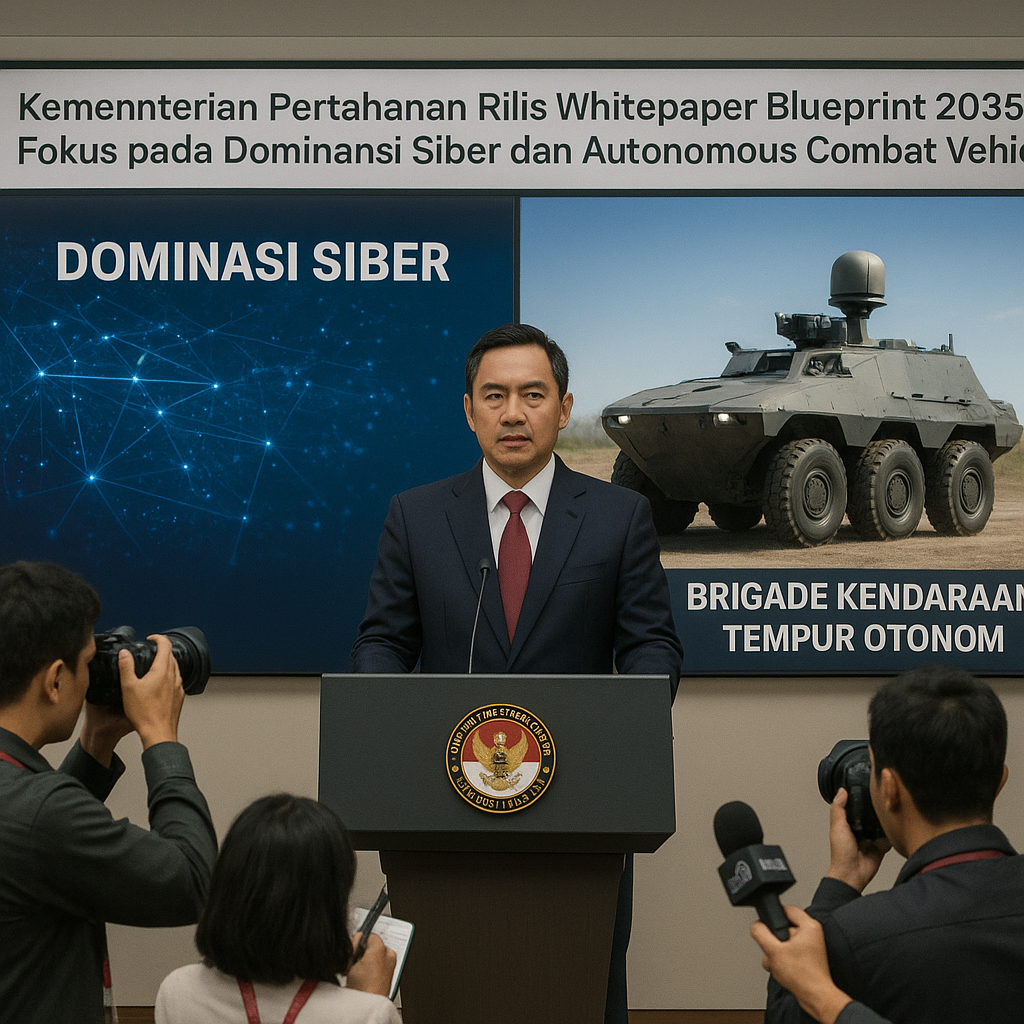 Kementerian Pertahanan Rilis Whitepaper Blueprint 2035: Fokus pada Dominansi Siber dan Autonomous Combat Vehicle