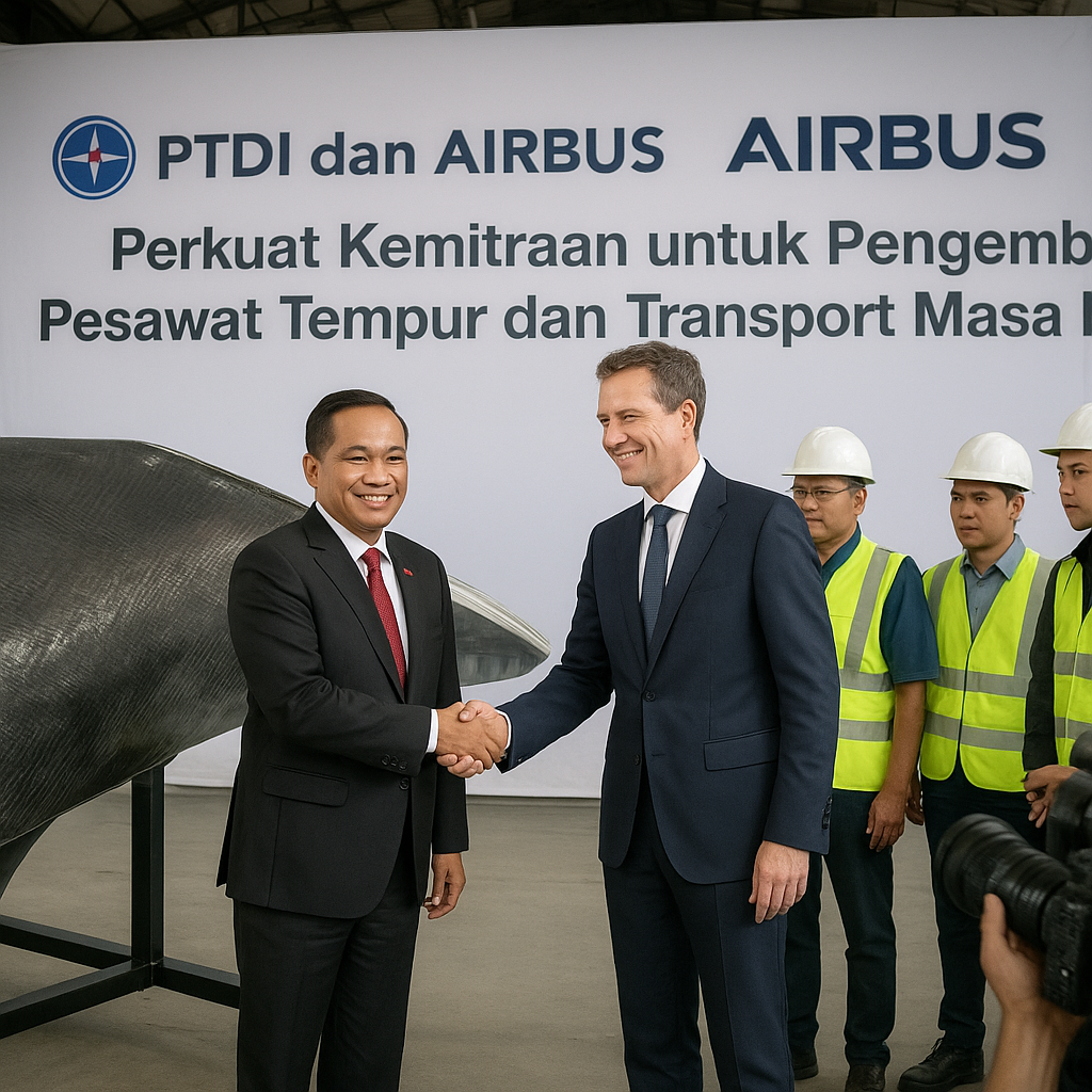 PTDI dan Airbus Perkuat Kemitraan untuk Pengembangan Pesawat Tempur dan Transport Masa Depan