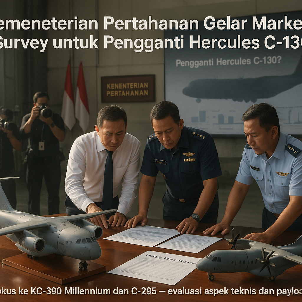 Kementerian Pertahanan Gelar Market Survey untuk Pengganti Hercules C-130, Fokus ke KC-390 Millennium dan C-295