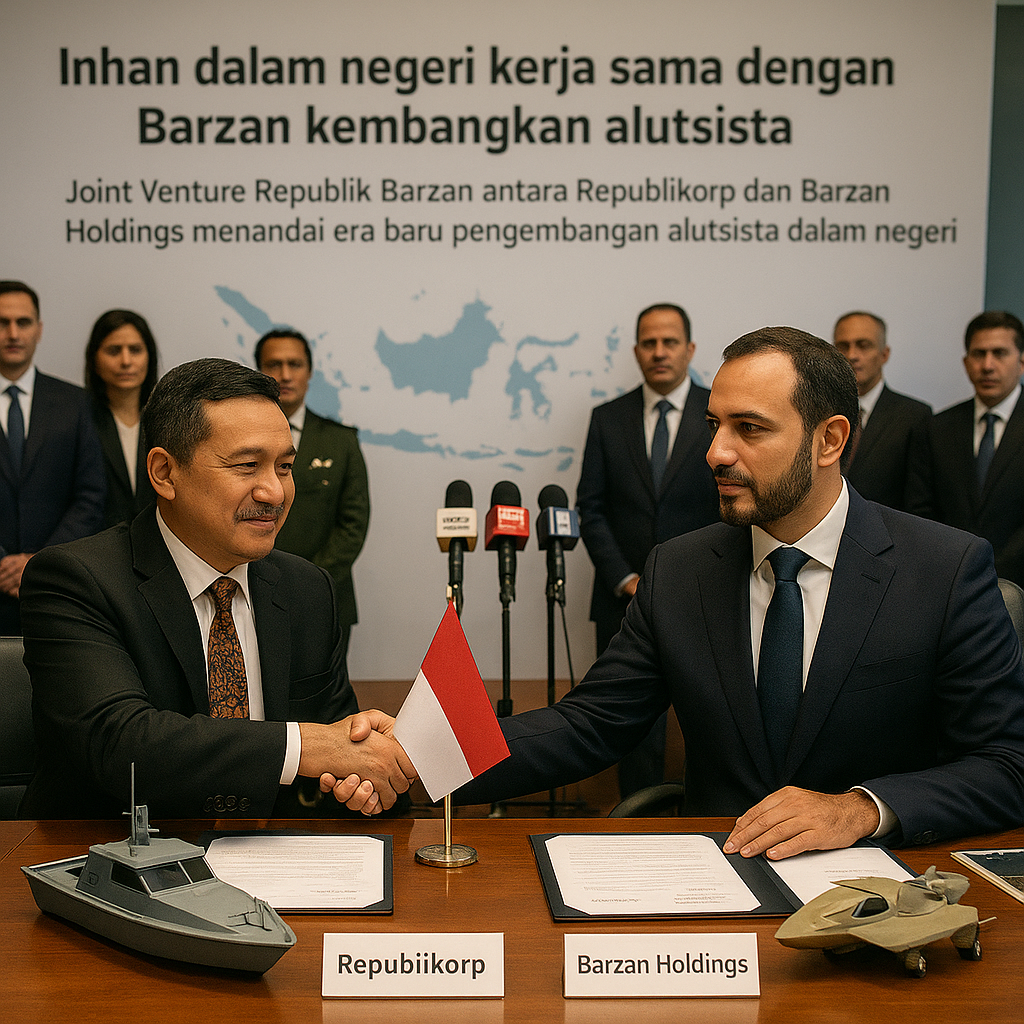 Inhan dalam negeri kerja sama dengan Barzan kembangkan alutsista