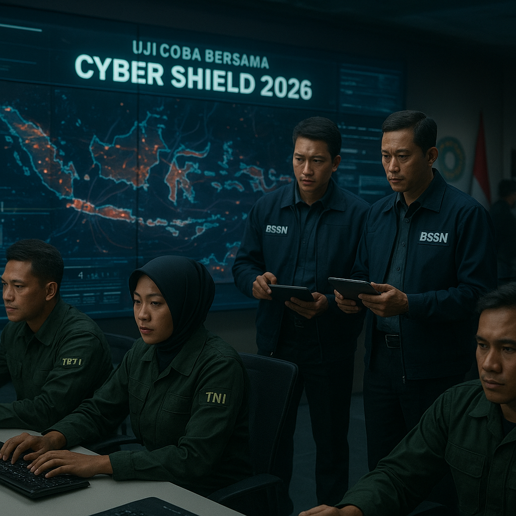 Pusat Siber TNI Gelar Latihan Bersama dengan BSSN Hadapi Ancaman AI-Generated Cyber Warfare