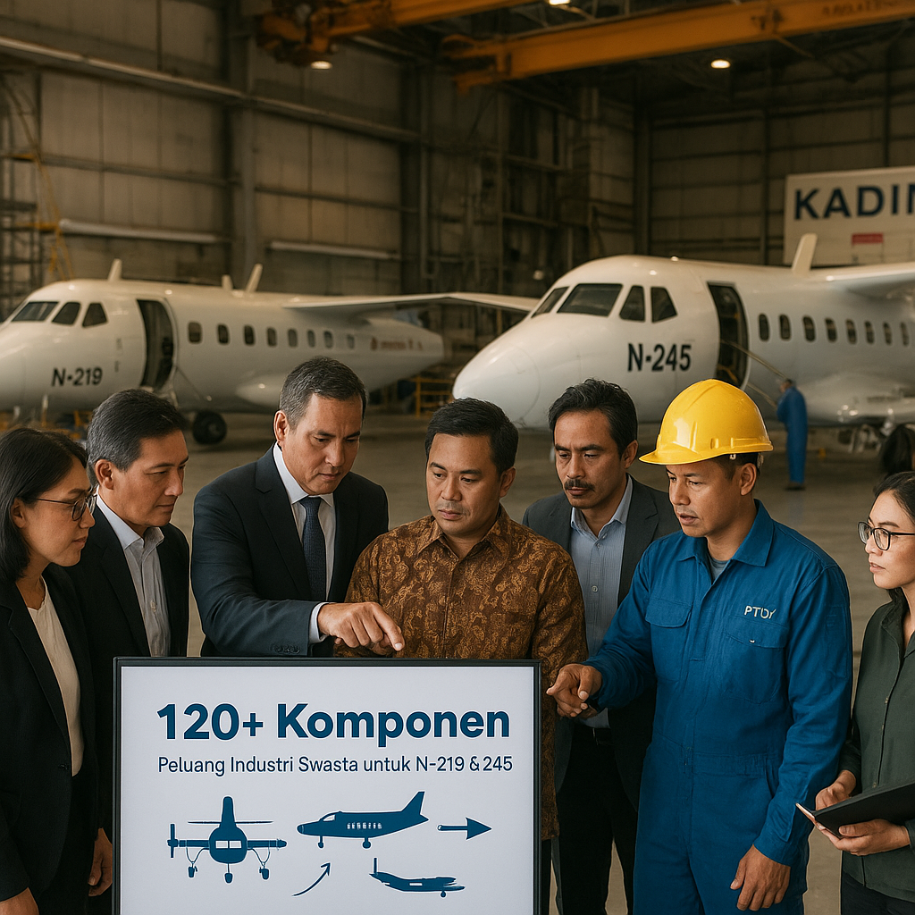 Kadin Soroti Peluang Industri Swasta dalam Rantai Pasok Komponen untuk Pesawat N-219 dan N-245