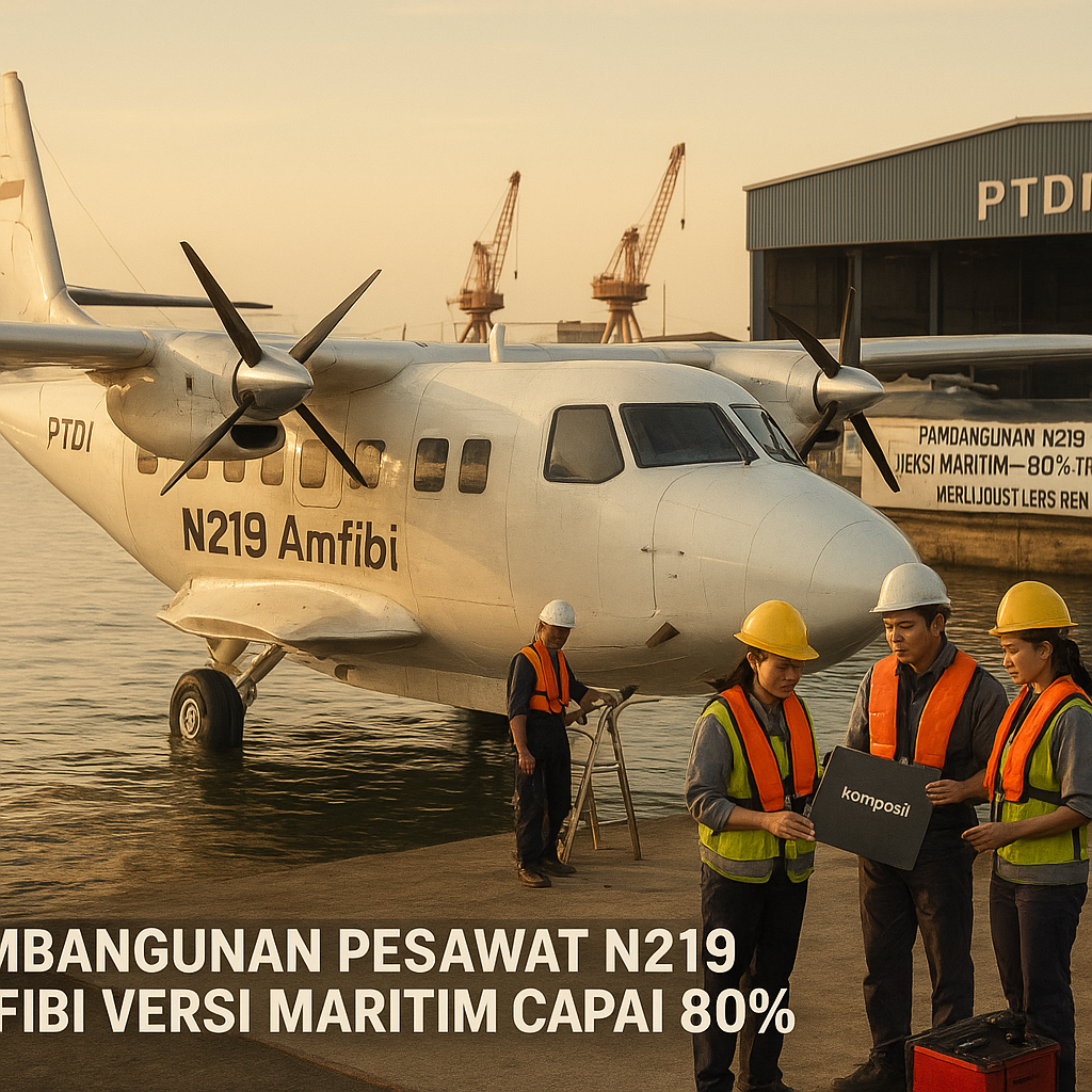 Pembangunan Pesawat N219 Amfibi Versi Maritim Capai 80%, Tinggal Uji Terbang dan Sertifikasi
