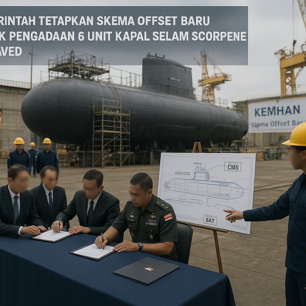 Pemerintah Tetapkan Skema Offset Baru untuk Pengadaan 6 Unit Kapal Selam Scorpene Evolved