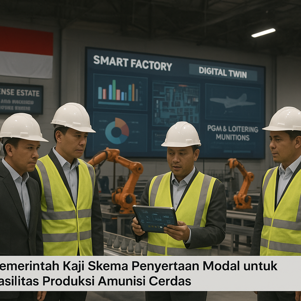 Pemerintah Kaji Skema Penyertaan Modal untuk Fasilitas Produksi Amunisi Cerdas di Kawasan Industri Defense Estate